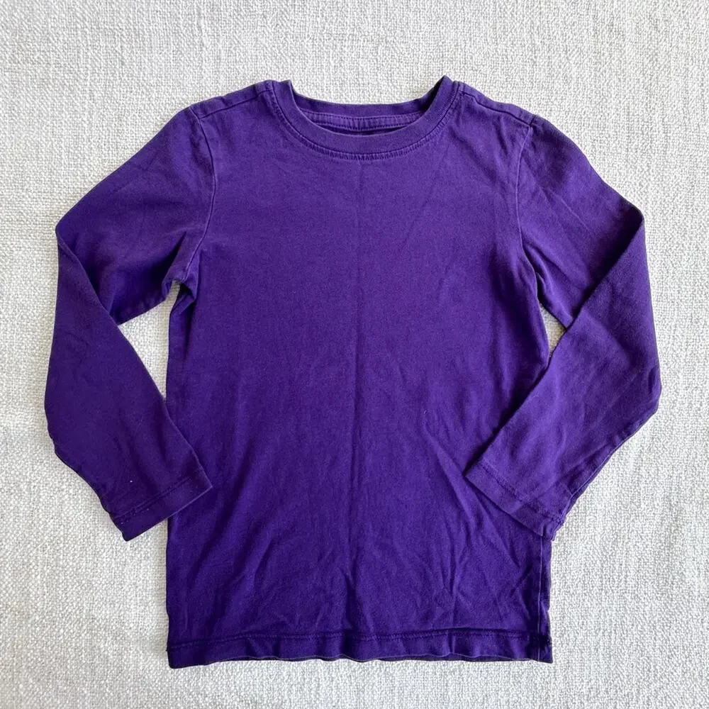 Primary Long Sleeve Purple Tee EUC 4/5